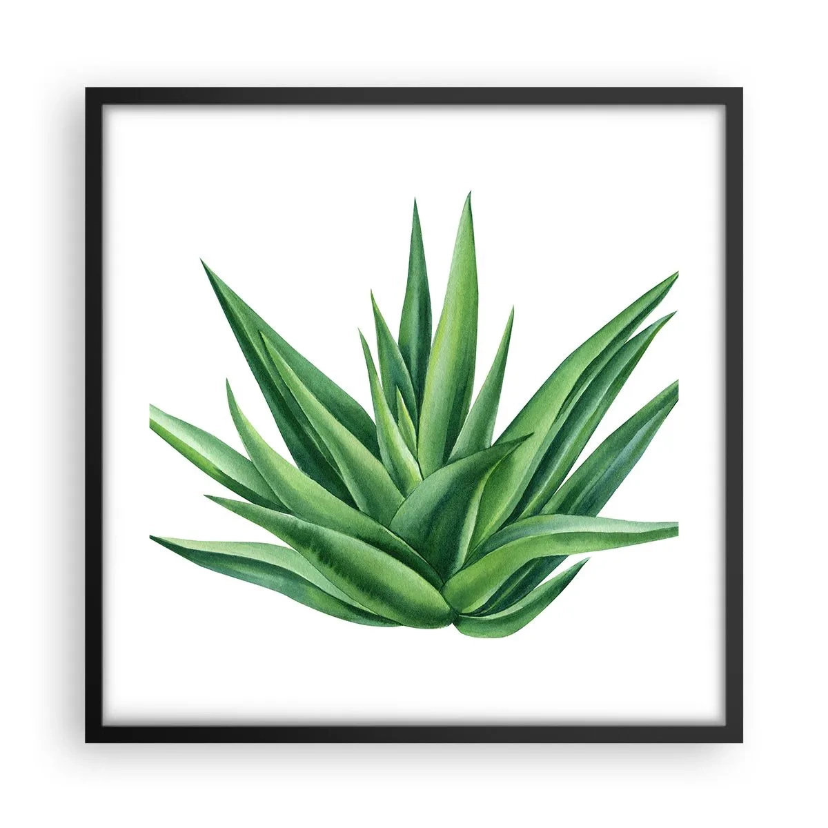 Plakát v černém rámu - Zelená – síla – život - 50x50 cm