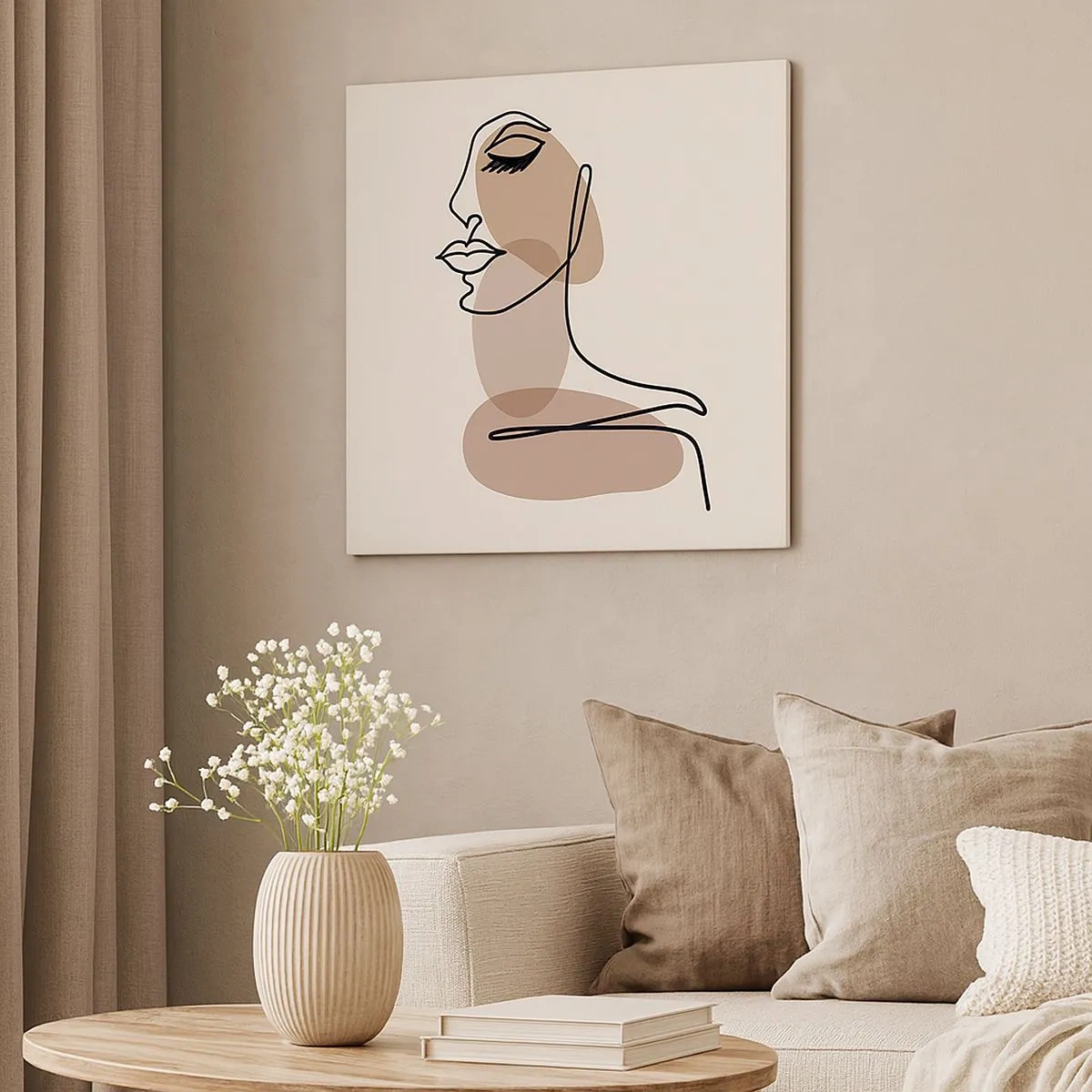 Obraz na plátně - Při poslechu samé sebe - 30x30 cm