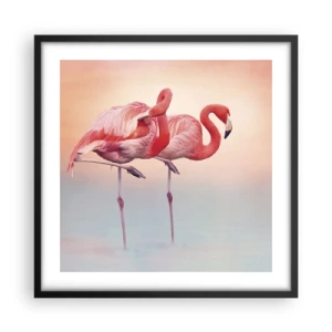 Plakát v černém rámu - V barvě zapadajícího slunce - 50x50 cm