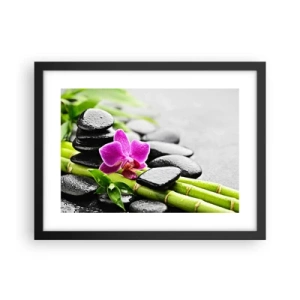 Plakát v černém rámu - V klidné rovnováze - 40x30 cm