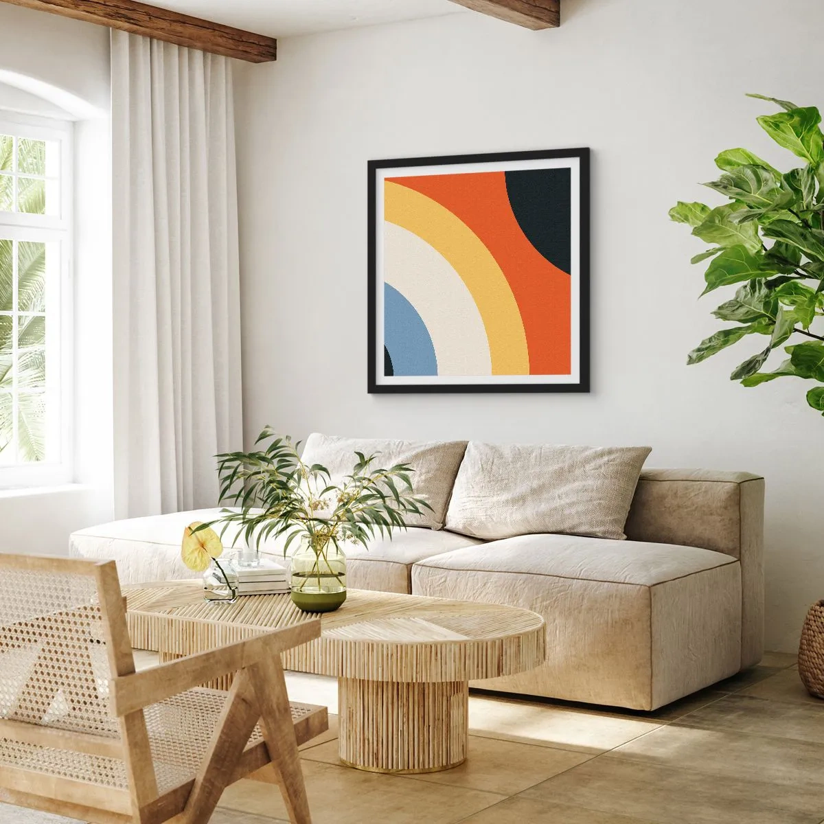 Plakát v černém rámu - K sobě samému - 60x60 cm