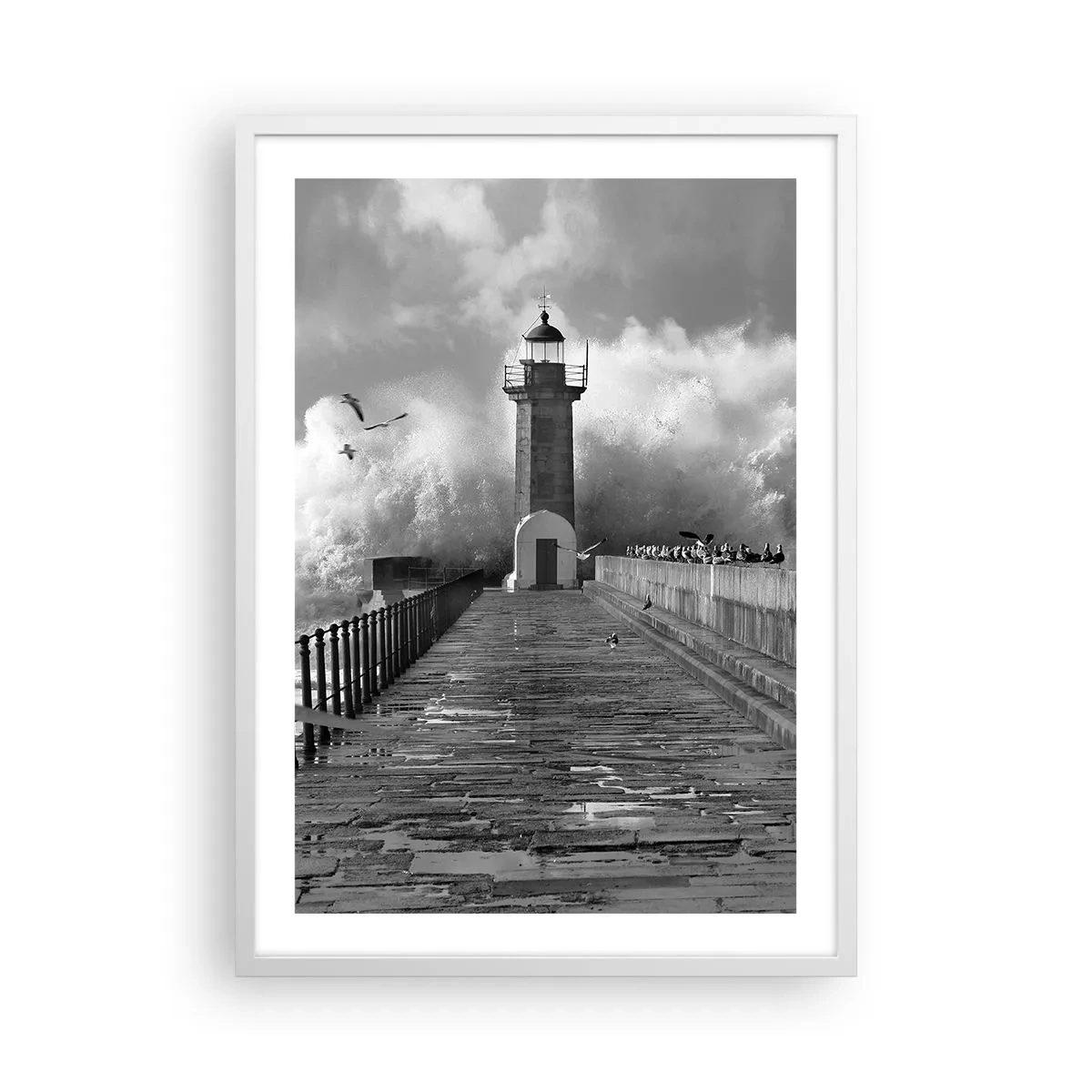 Plakát v bílém rámu - Nebojácná - 50x70 cm