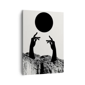 Obraz na plátně - Surrealistická kompozice: slunce a zbytek - 50x70 cm