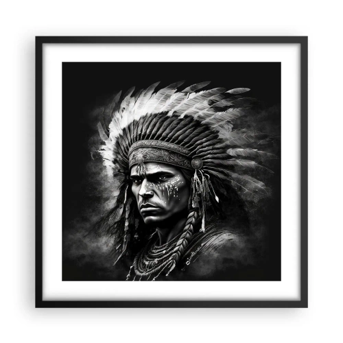 Plakát v černém rámu - Vůdce a bojovník - 50x50 cm