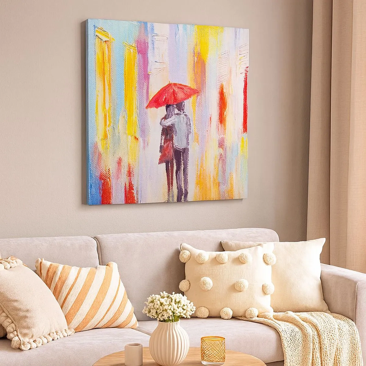 Obraz na plátně - Ať prší dál - 30x30 cm