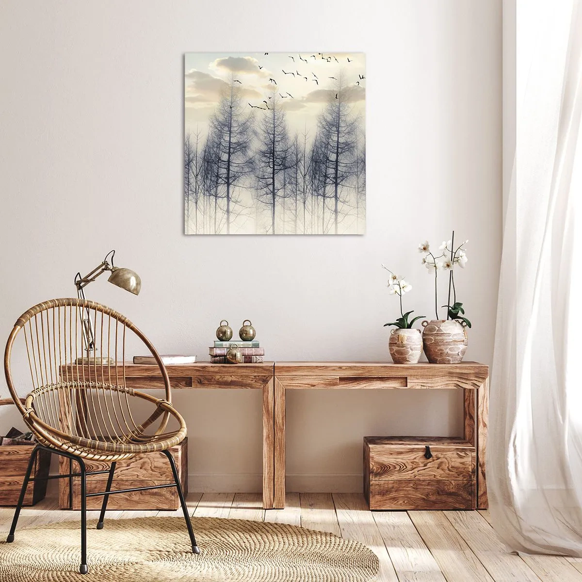Obraz na plátně - Duchové lesa - 40x40 cm