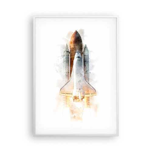Plakát v bílém rámu - Průzkumníci do toho - 70x100 cm