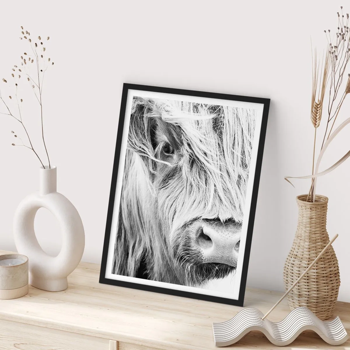 Plakát v černém rámu - Skotská divokost - 40x50 cm