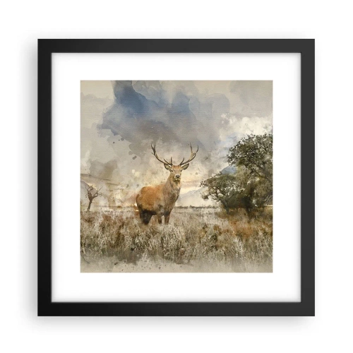 Plakát v černém rámu - Důstojnost - síla - majestátnost - 30x30 cm