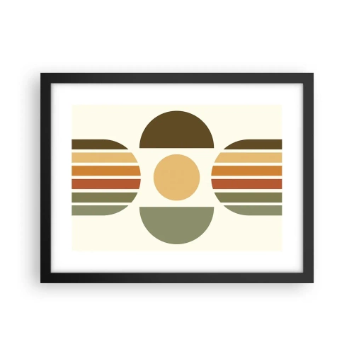 Plakát v černém rámu - V barvách země - 40x30 cm