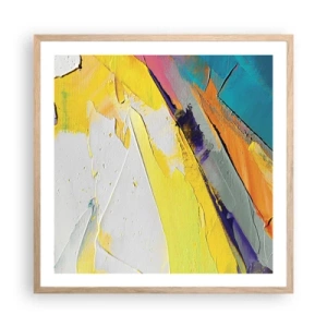 Plakát v rámu světlý dub - Anatomie světla - 60x60 cm