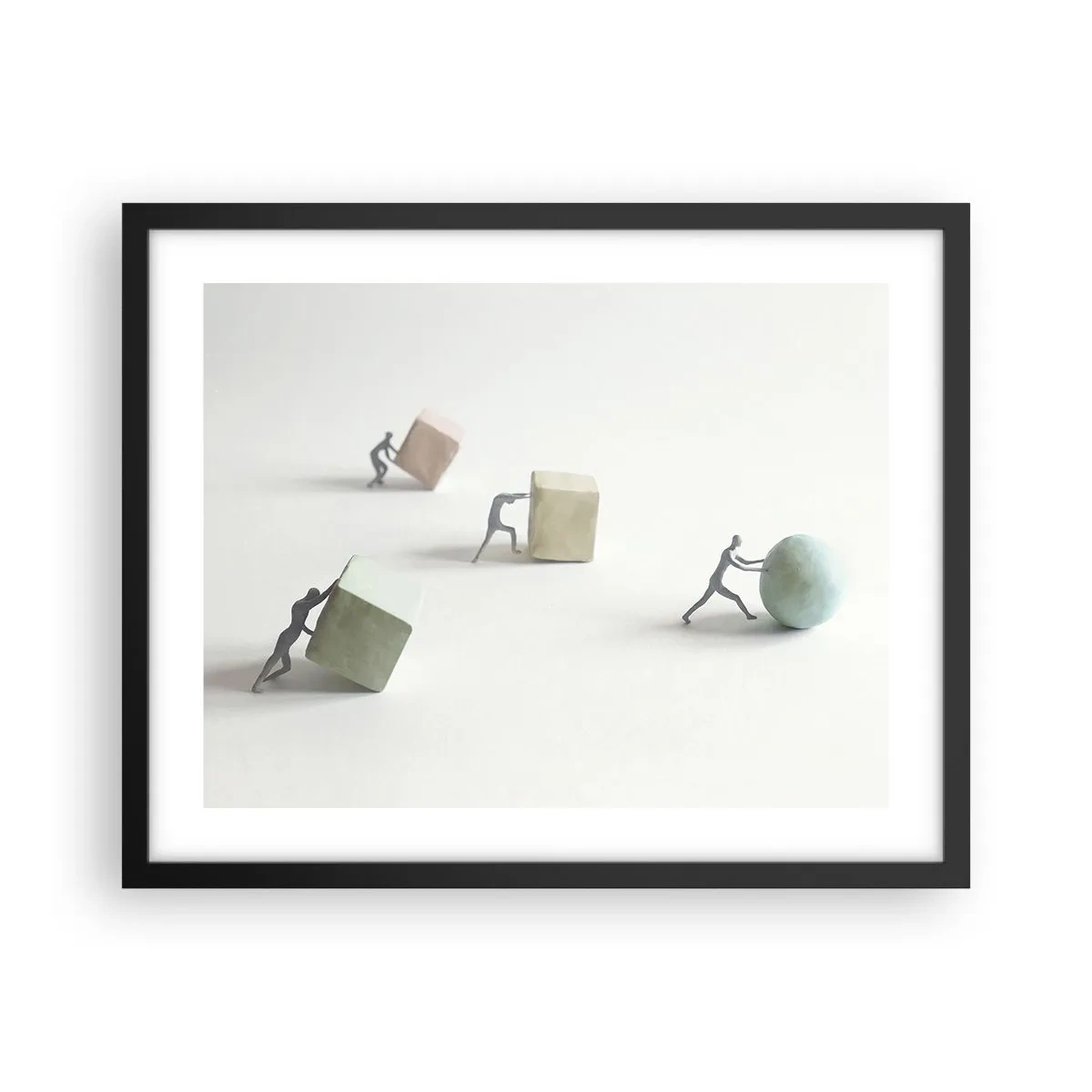 Plakát v černém rámu - Život samotný - 50x40 cm