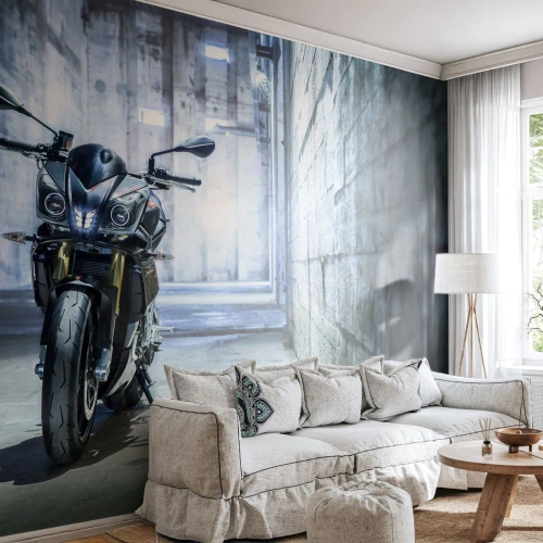 Fototapeta Standard Eco - Než zařve motor - Automobilový průmysl, Motorka, Sport - 150x105 cm