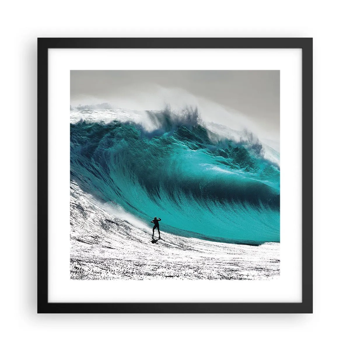 Plakát v černém rámu - Výzva přijata - 40x40 cm