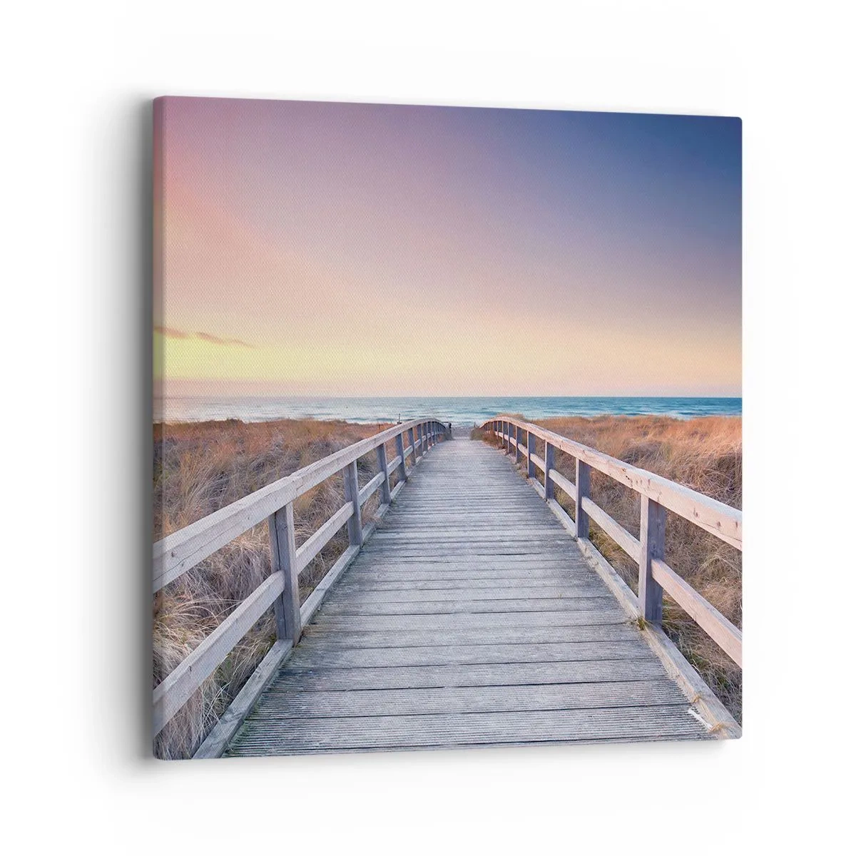 Obraz na plátně - Baltská večerní polární záře - 40x40 cm