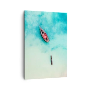 Obraz na plátně - Protože na plážích Zanzibaru, když je přebytek vody… - 70x100 cm