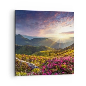 Obraz na plátně - Svěžest horského rána - 70x70 cm