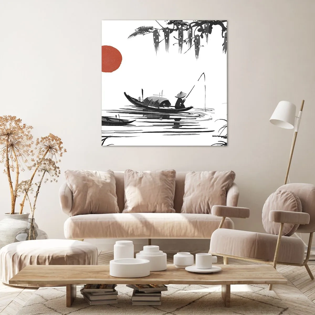 Obraz na plátně - Asijské odpoledne - 60x60 cm
