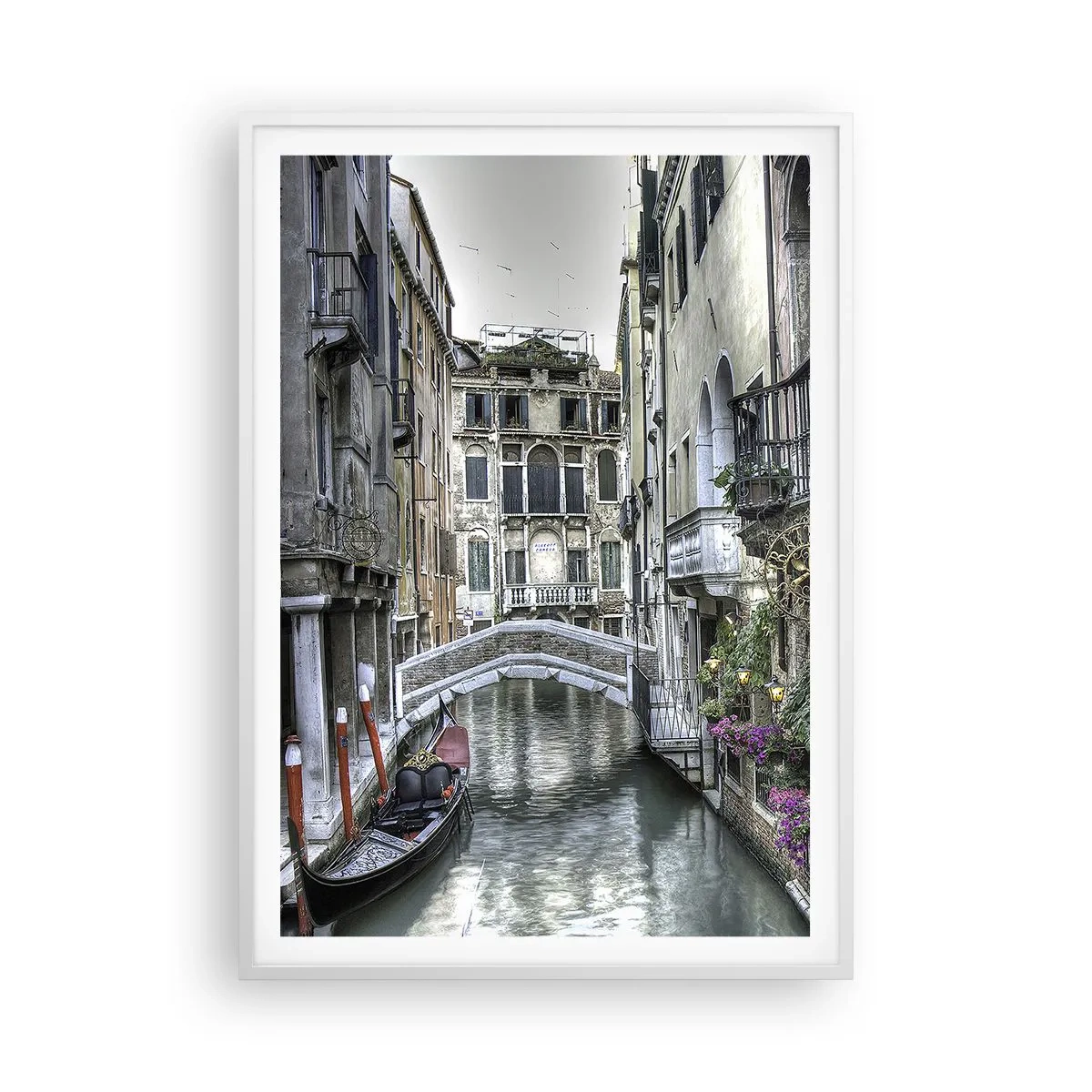 Plakát v bílém rámu - Od staletí v tichém zamyšlení - 70x100 cm