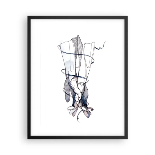 Plakát v černém rámu - Studie o dotyku - 40x50 cm