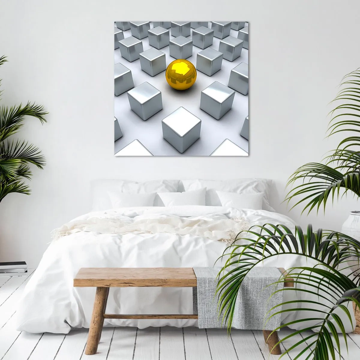 Obraz na plátně - Proč já? Geometrická kompozice - 70x70 cm