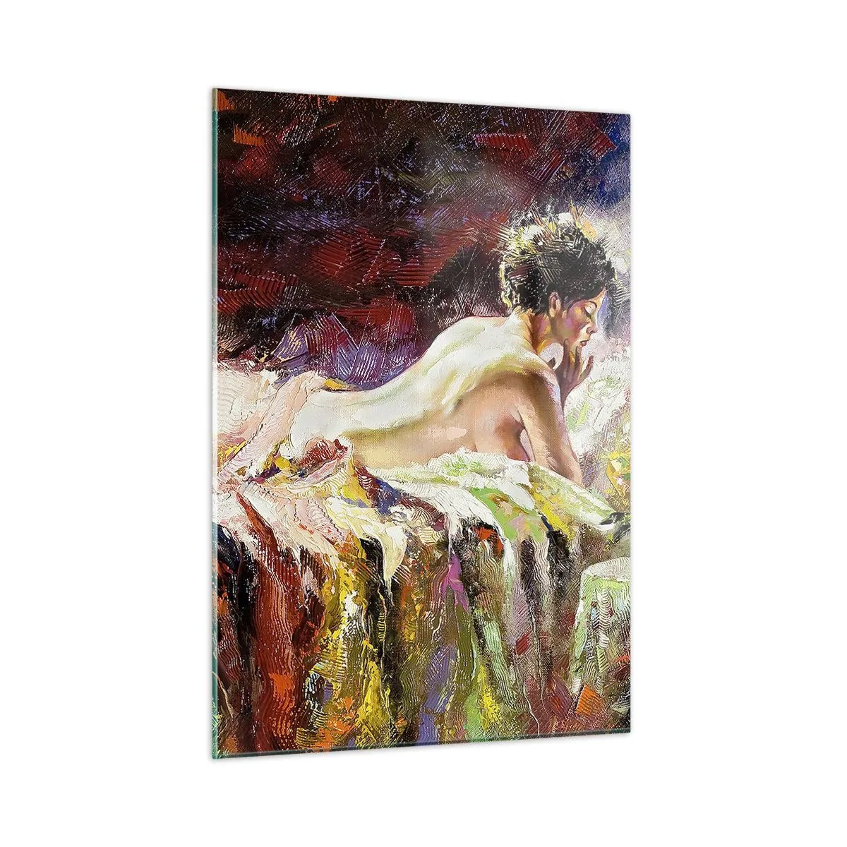 Obraz na skle - Zamyšlená Venuše - 50x70 cm