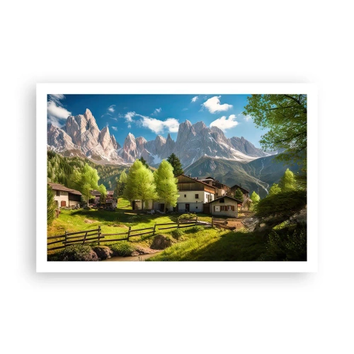 Plakát - Alpská idyla - 91x61 cm