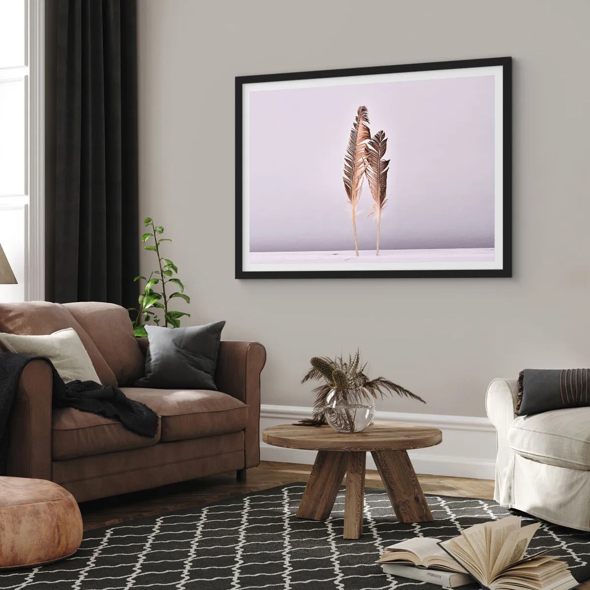 Plakát v černém rámu - Proti nicotě - 70x50 cm