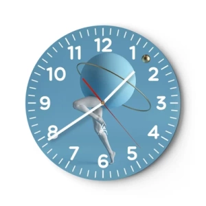 Nástěnné hodiny - Šílenství planet - 40x40 cm