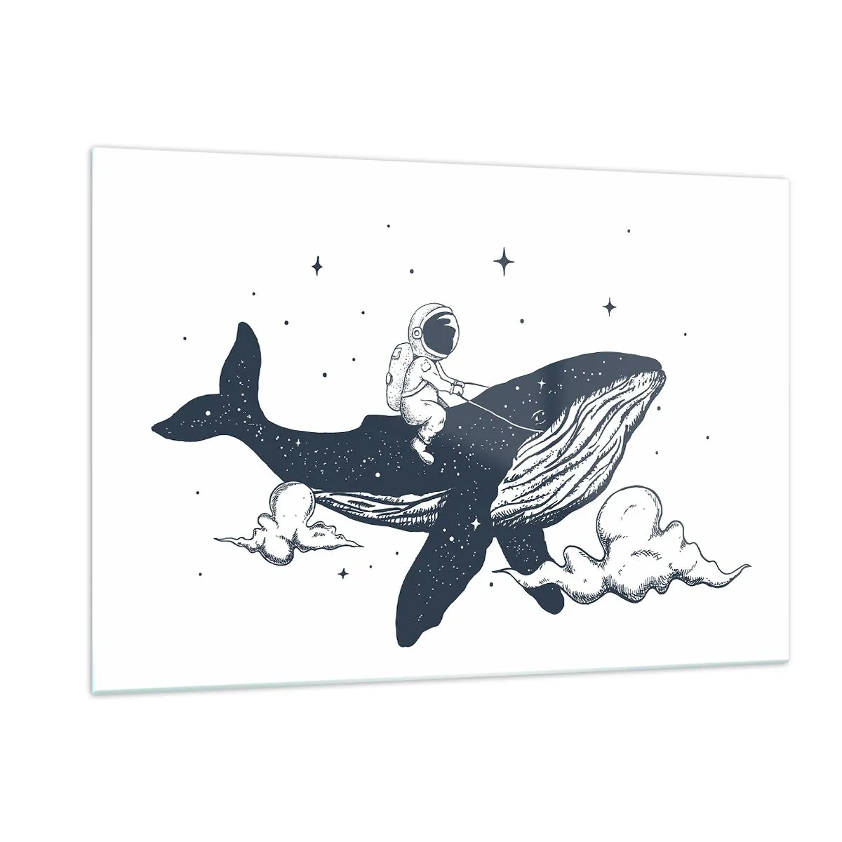 Obraz na skle - Vesmírné dobrodružství - 120x80 cm