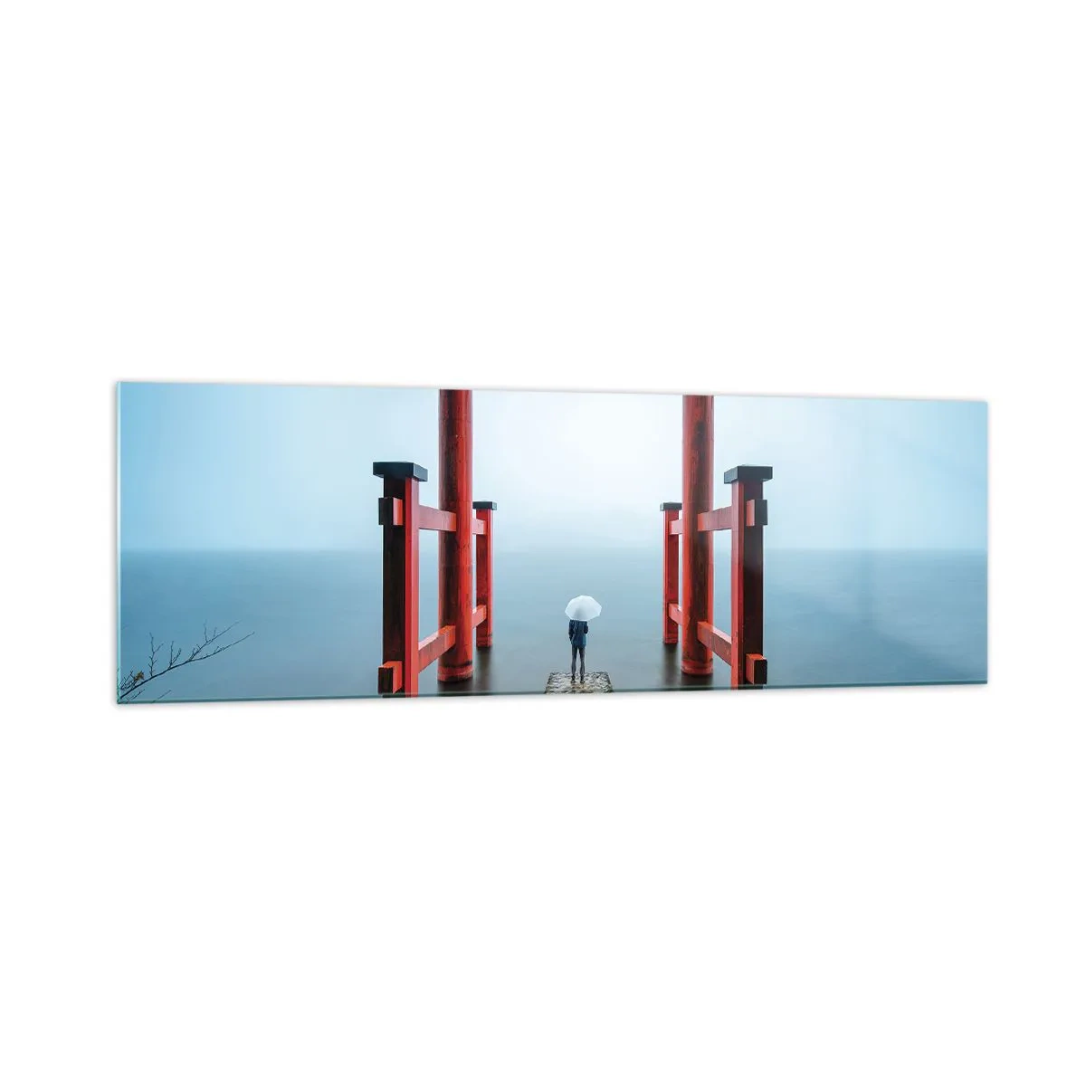 Obraz na skle - Japonské zamyšlení - 160x50 cm