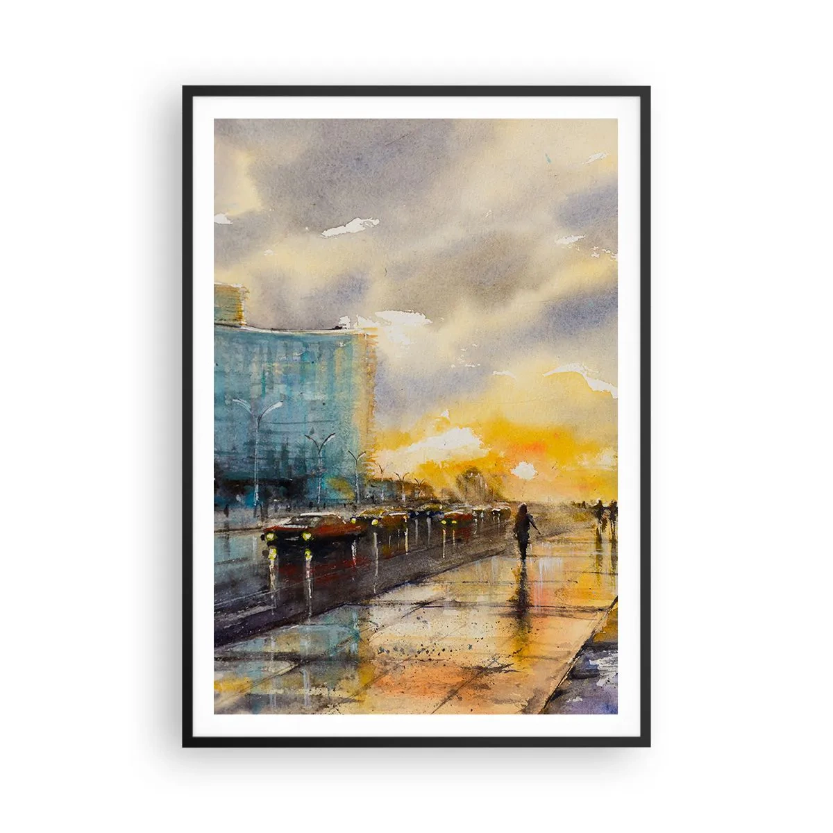 Plakát v černém rámu - Život na pobřeží - 70x100 cm