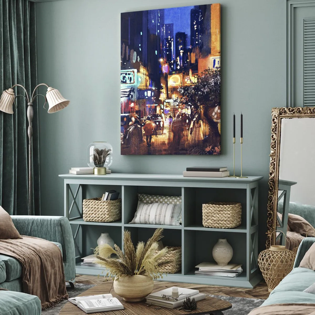Obraz na plátně - A město nespí - 50x70 cm