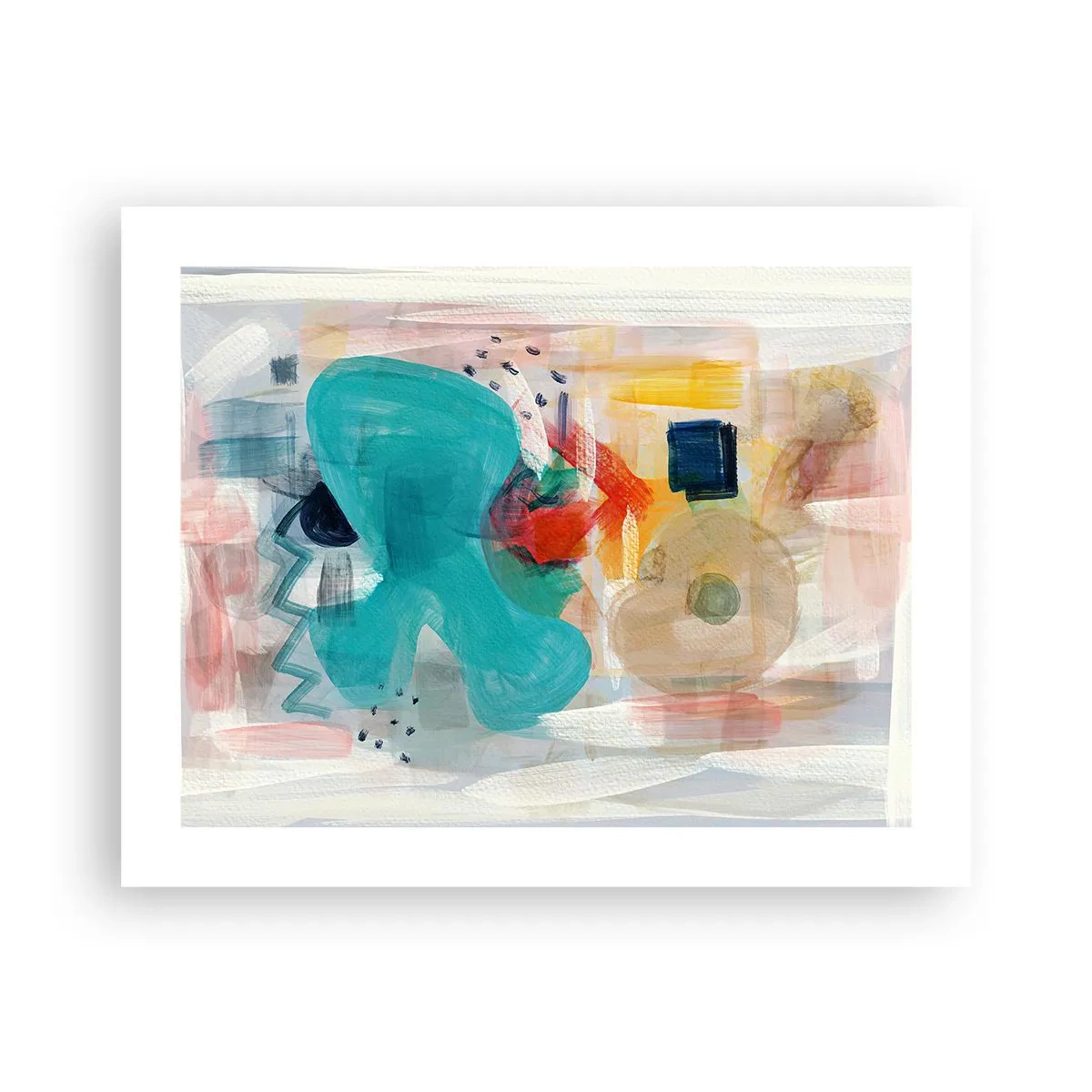 Plakát - Barevná hra - 50x40 cm