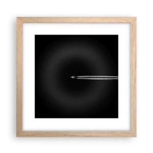 Plakát v rámu světlý dub - Do jiné dimenze - 30x30 cm