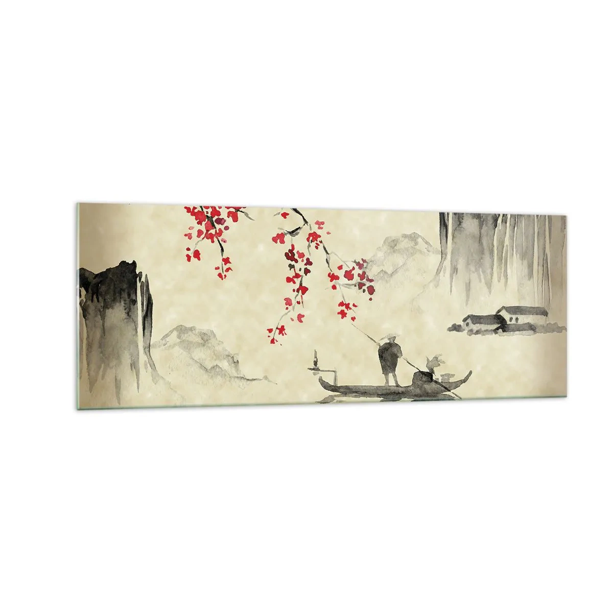 Obraz na skle - V zemi kvetoucích třešní - 140x50 cm