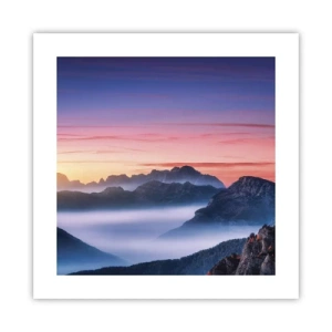 Plakát - Nad údolími - 40x40 cm