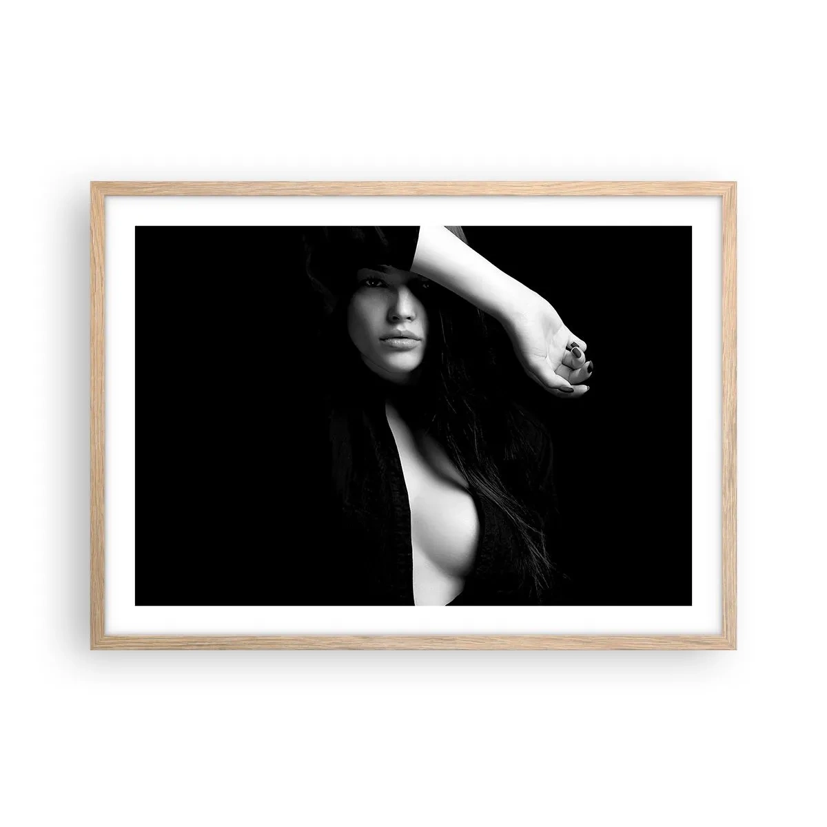 Plakát v rámu světlý dub - Škola svádění - 70x50 cm