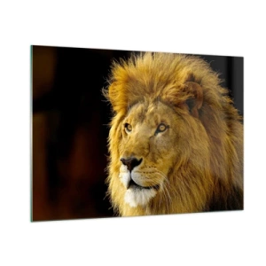 Obraz na skle - Portrét krále - 100x70 cm