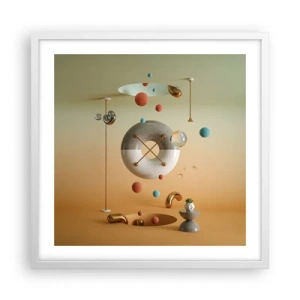 Plakát v bílém rámu - Vše je možné - 50x50 cm