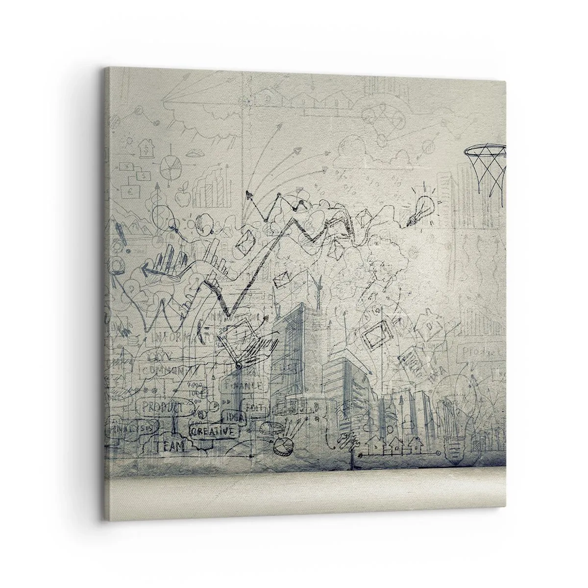 Obraz na plátně - Můj skvělý městský život - 60x60 cm