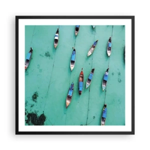 Plakát v černém rámu - V radostném očekávání - 60x60 cm