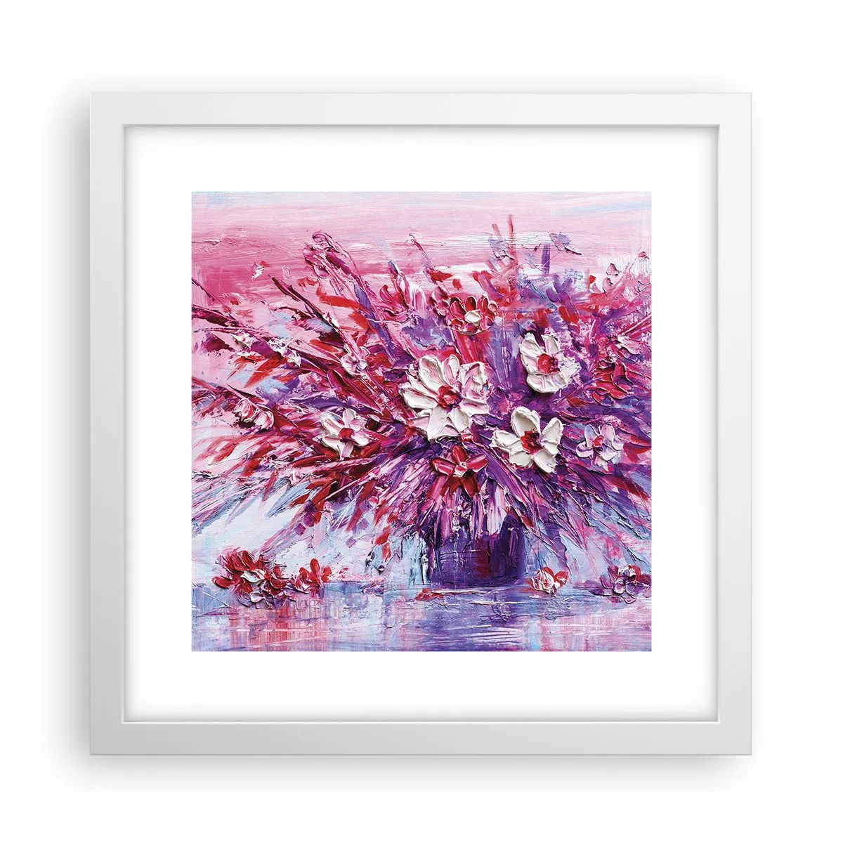 Plakát v bílém rámu - Nevinnost a vášeň - 30x30 cm