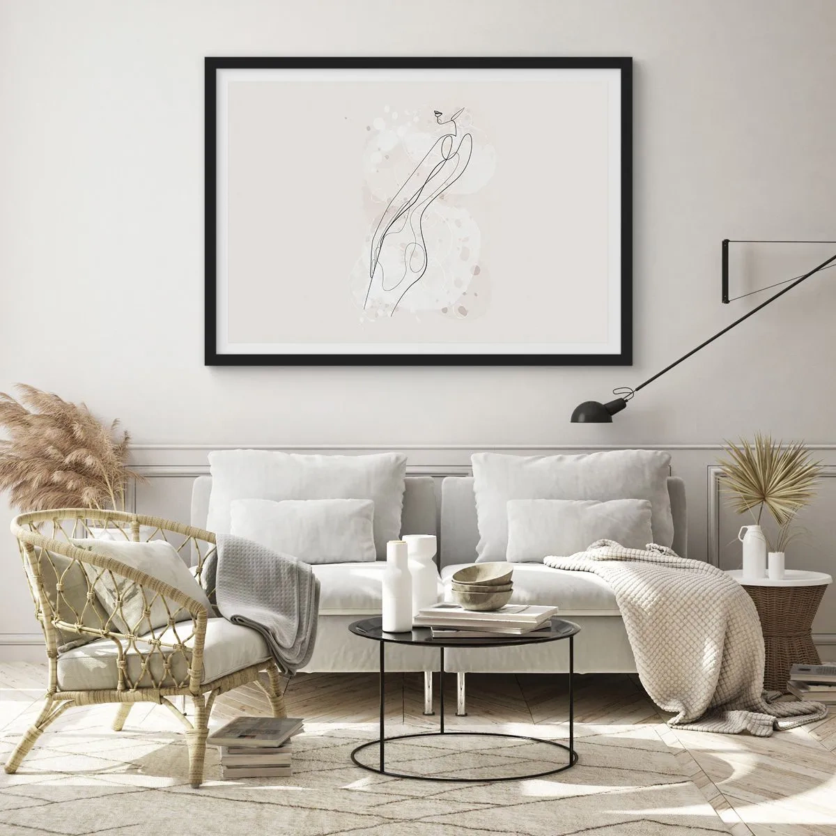 Plakát v černém rámu - Zabloudit pohledem - 100x70 cm