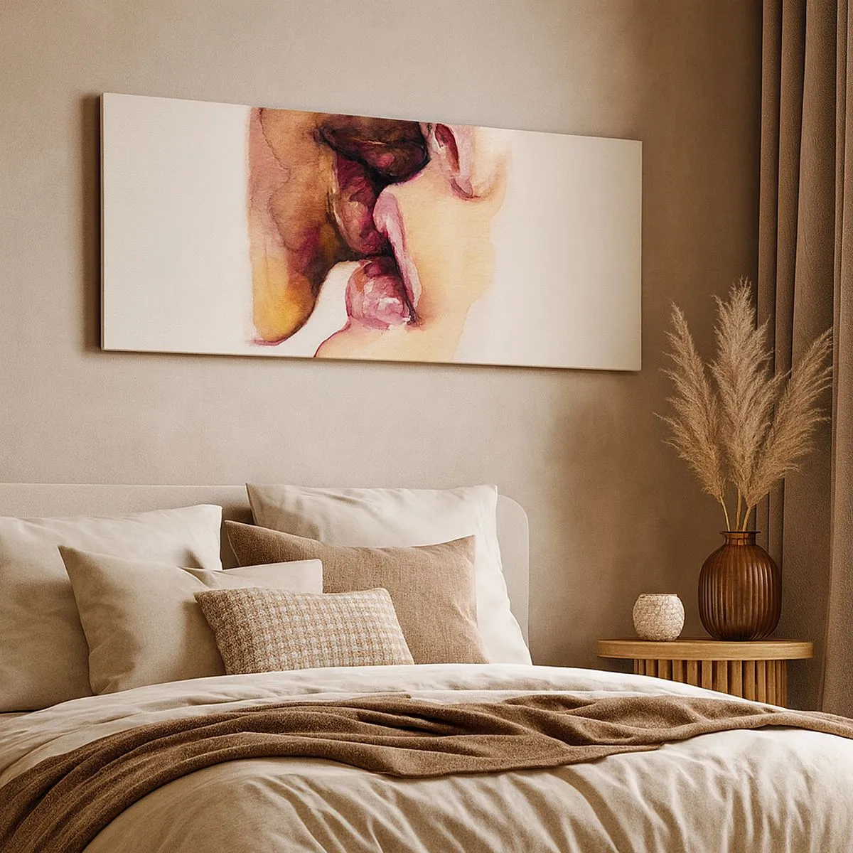 Obraz na plátně - Jako noc a den, země a nebe - 100x40 cm