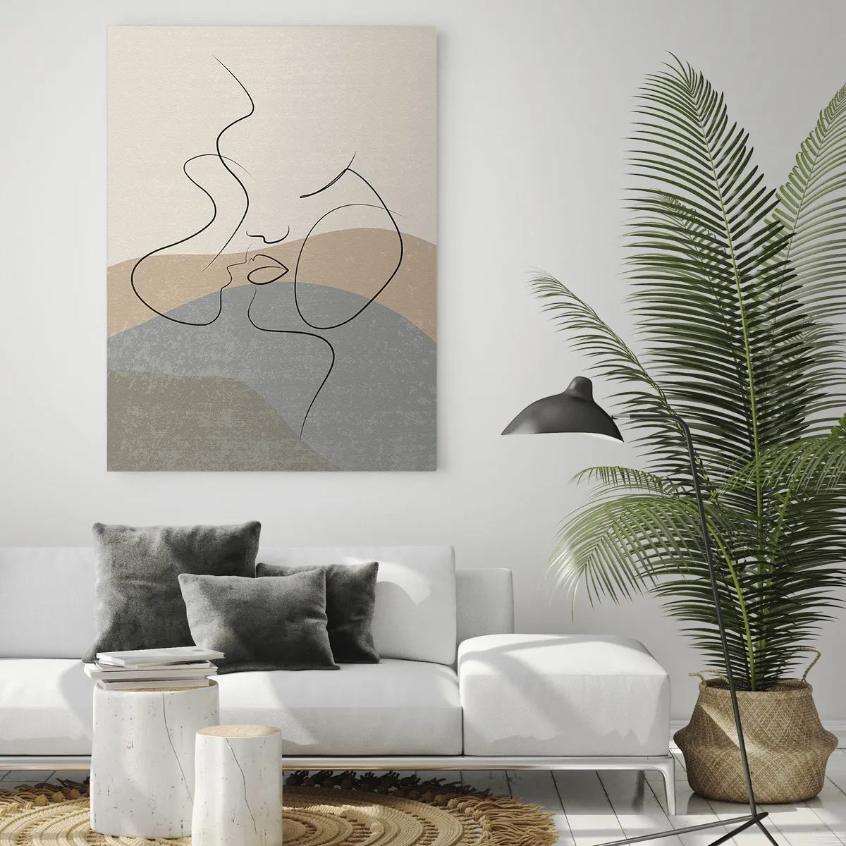 Obraz na skle - Jako tah štětcem - 50x70 cm
