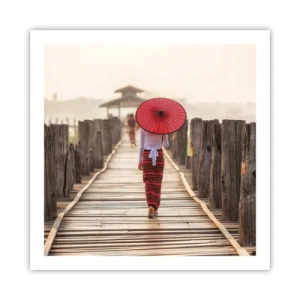 Plakát - Na starém mostě - 60x60 cm