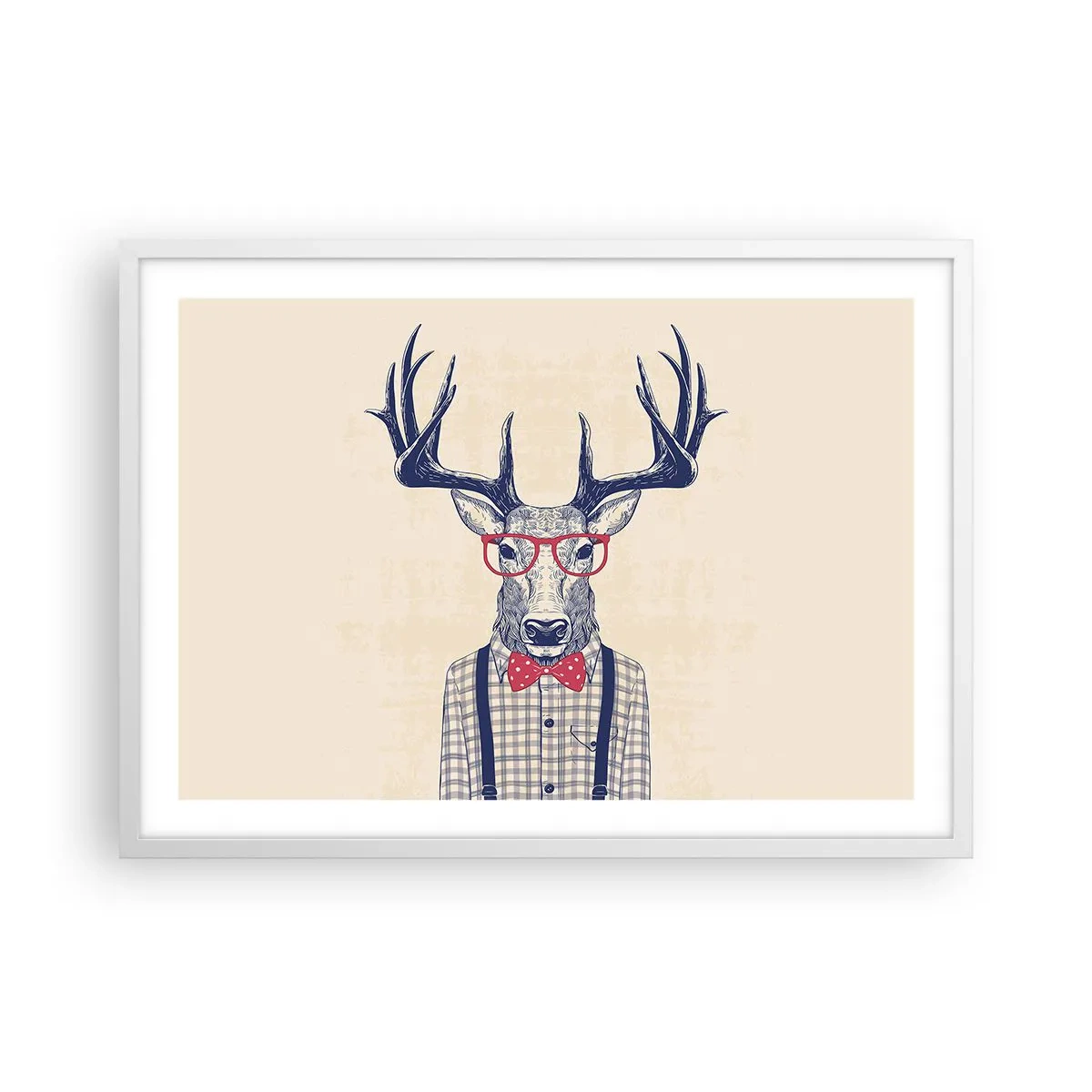 Plakát v bílém rámu - Zábavná extravagance - 70x50 cm