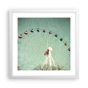 Plakát v bílém rámu - Zveme vás k zábavě - 40x40 cm