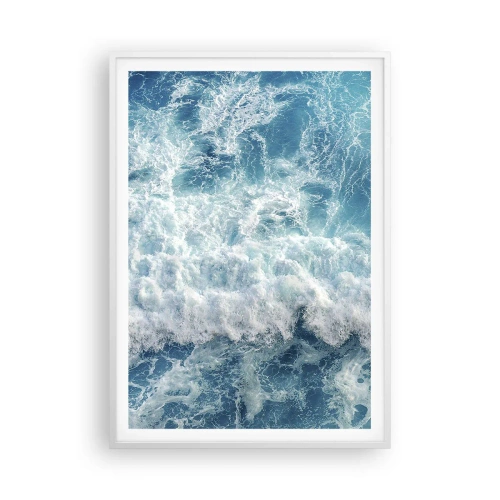 Plakát v bílém rámu - Radostně a skákavě - 70x100 cm